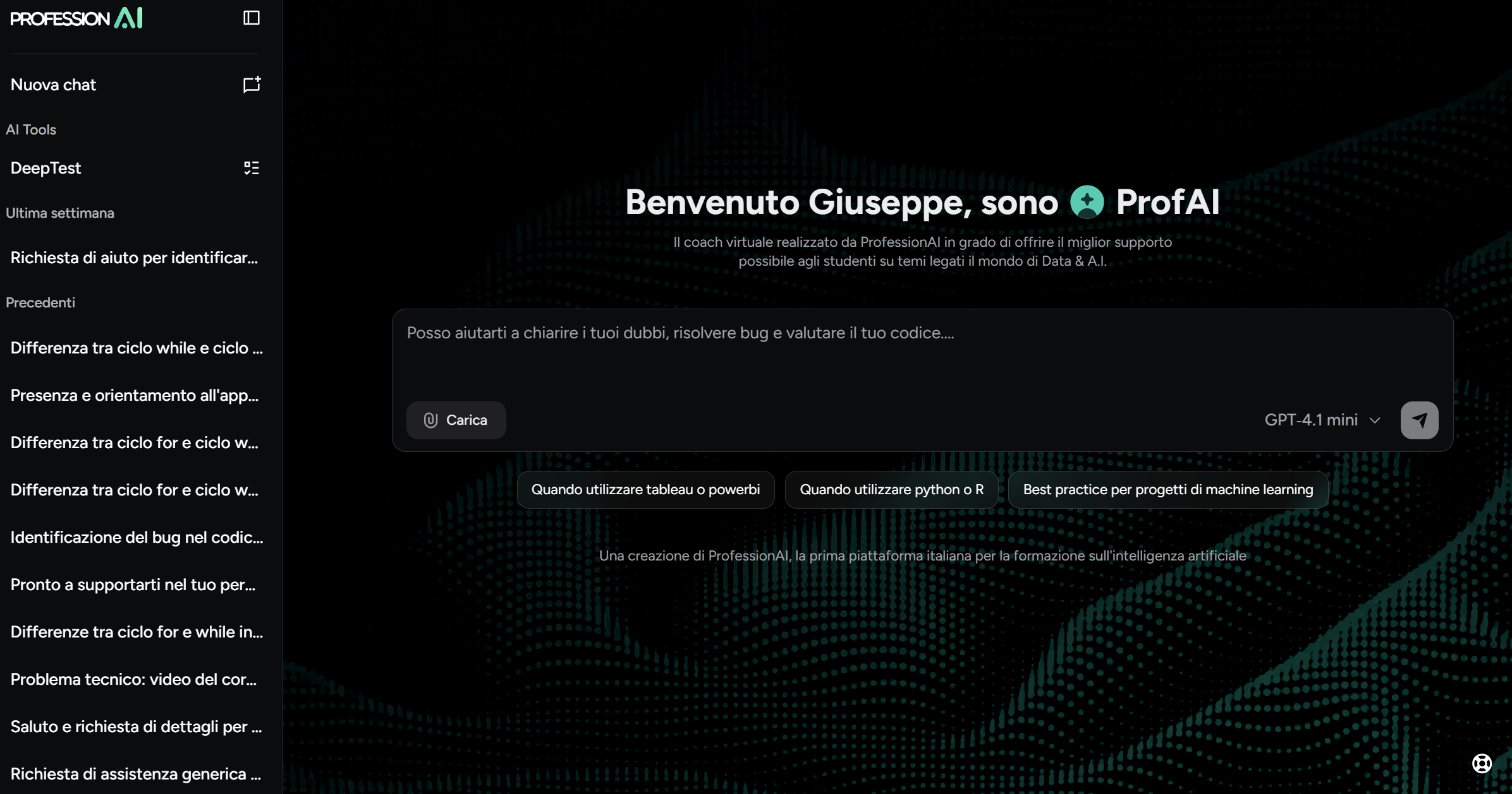 ProfAI — il tutor AI socratico di ProfessionAI